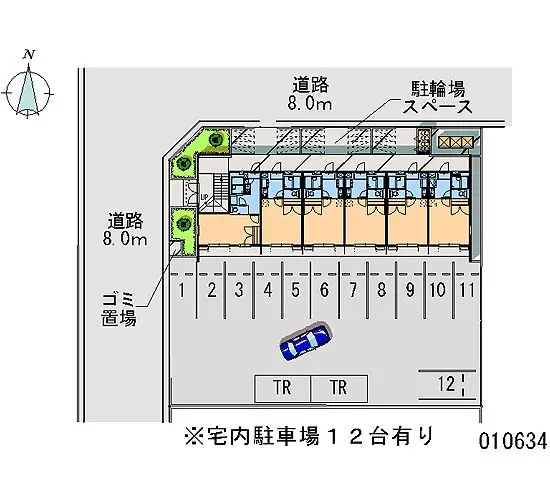 ★手数料０円★伊丹市鋳物師　月極駐車場（LP）